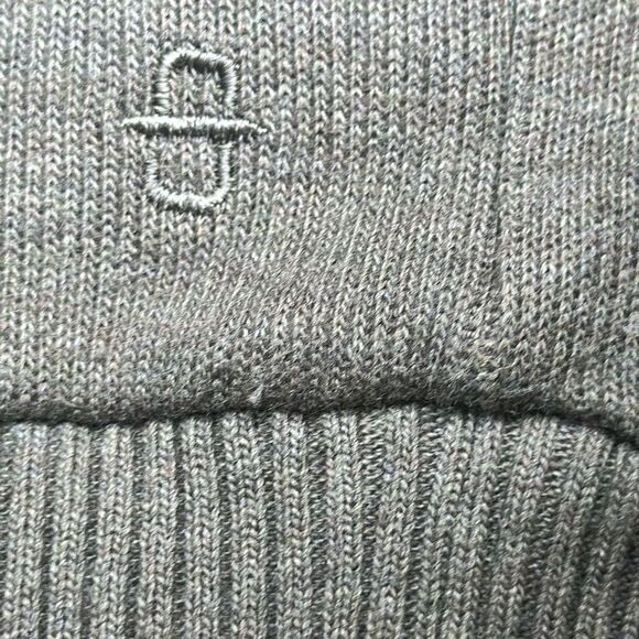 Stetson Country Western Quarter Zip Green Sweater Elbow Pads size L Large - Picture 7 of 9